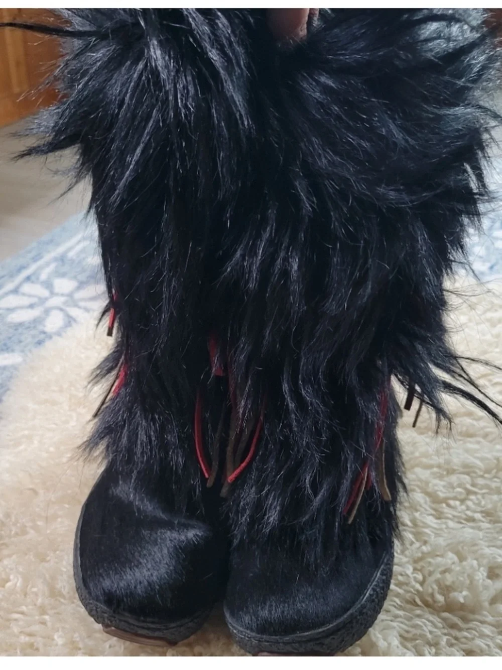 PAJAR Black Faux Fur Boots